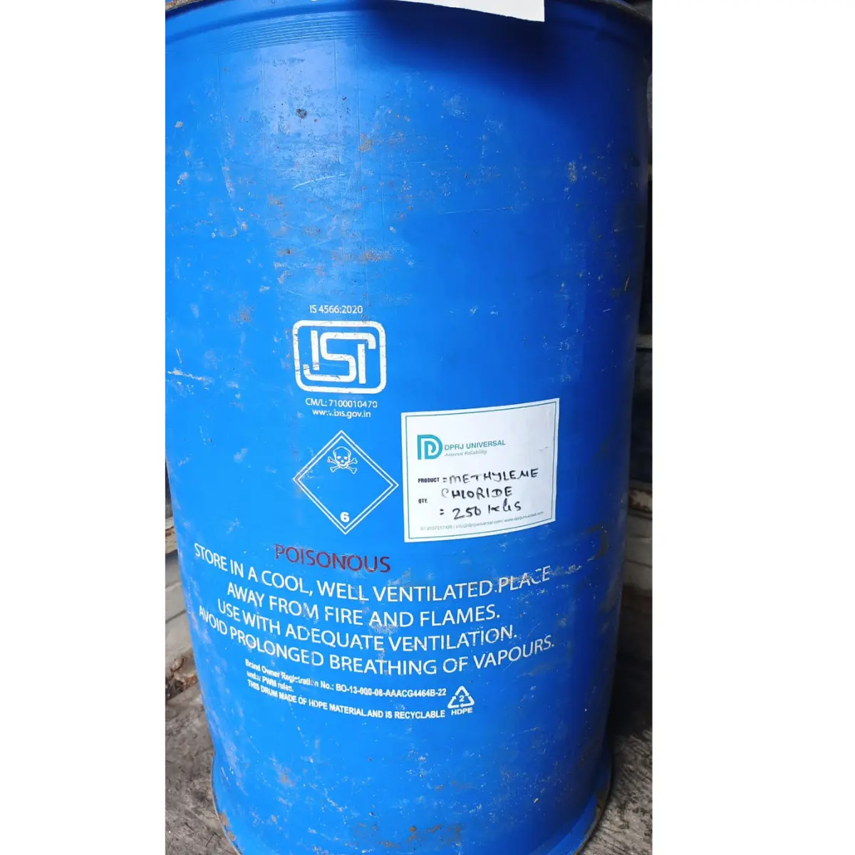 Methylene Dichloride: Dichloromethane (MDC ) 99.9% purity - DPRJ Universal