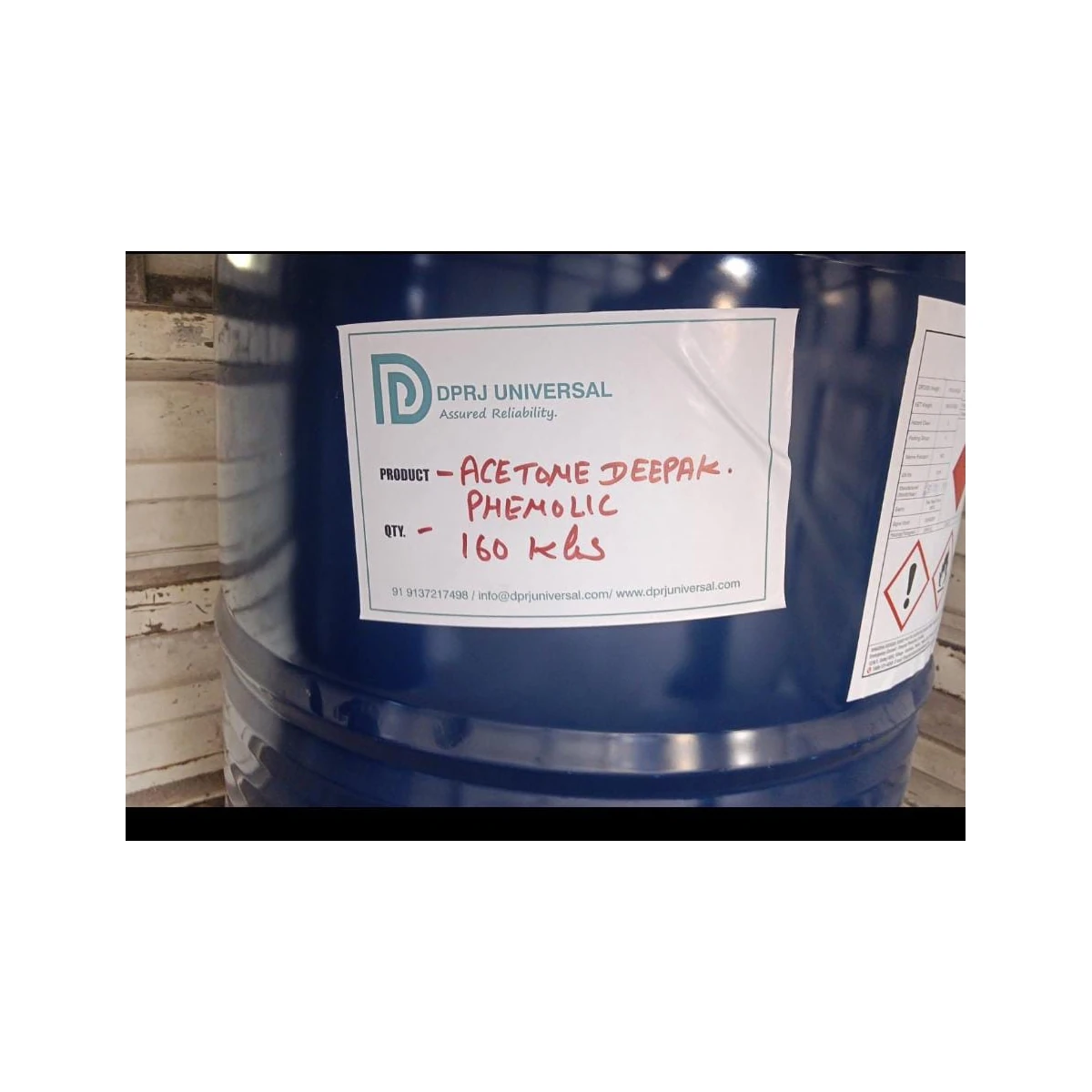 Acetone Bulk Chemical Supply bulk supply photo 3 of 8 - DPRJ Universal