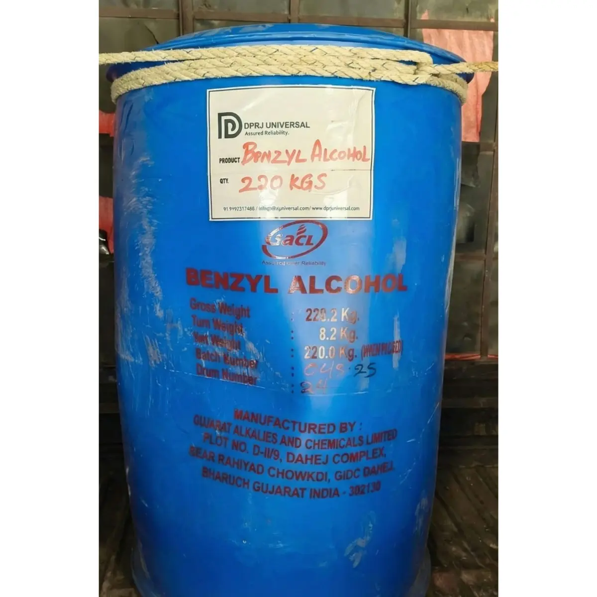 Benzyl Alcohol 99.5% purity - DPRJ Universal