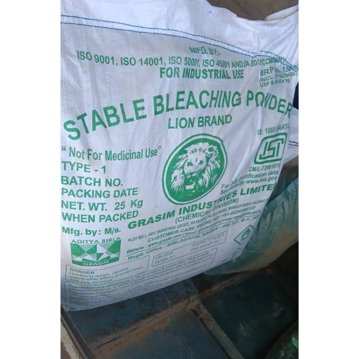 Bleaching Powder (CAS 7778-54-3) 34% available chlorine - DPRJ Universal