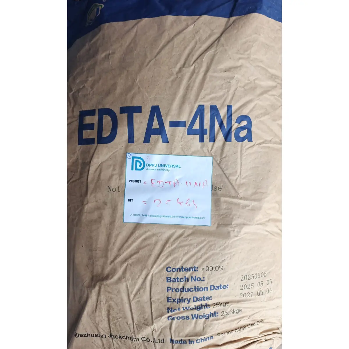 Ethylenediaminetetraacetic Acid (EDTA 2Na 4Na) 99% purity - DPRJ Universal