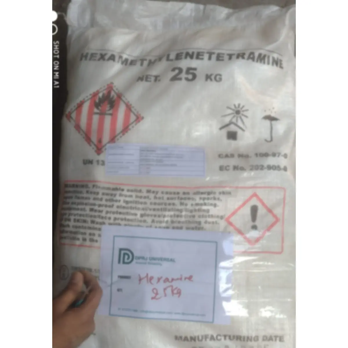 Hexamine powder (hexa methylenetetramine) manufacturer and bulk supplier in India - DPRJ Universal