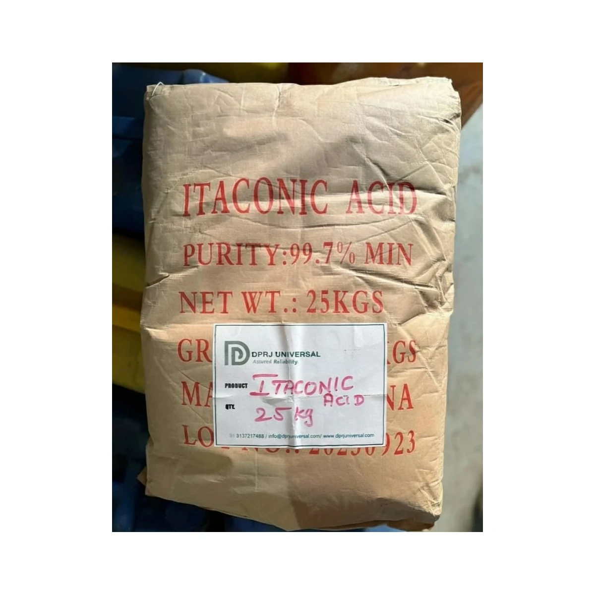 Itaconic Acid Bulk Chemical Supply bulk supply photo 2 of 6 - DPRJ Universal