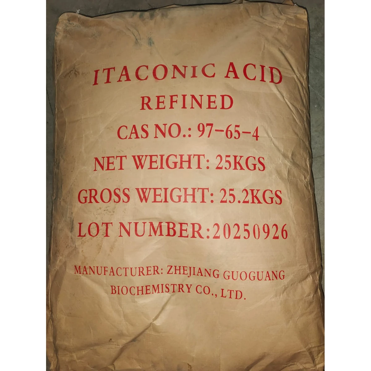 Itaconic Acid Bulk Chemical Supply bulk supply photo 6 of 6 - DPRJ Universal
