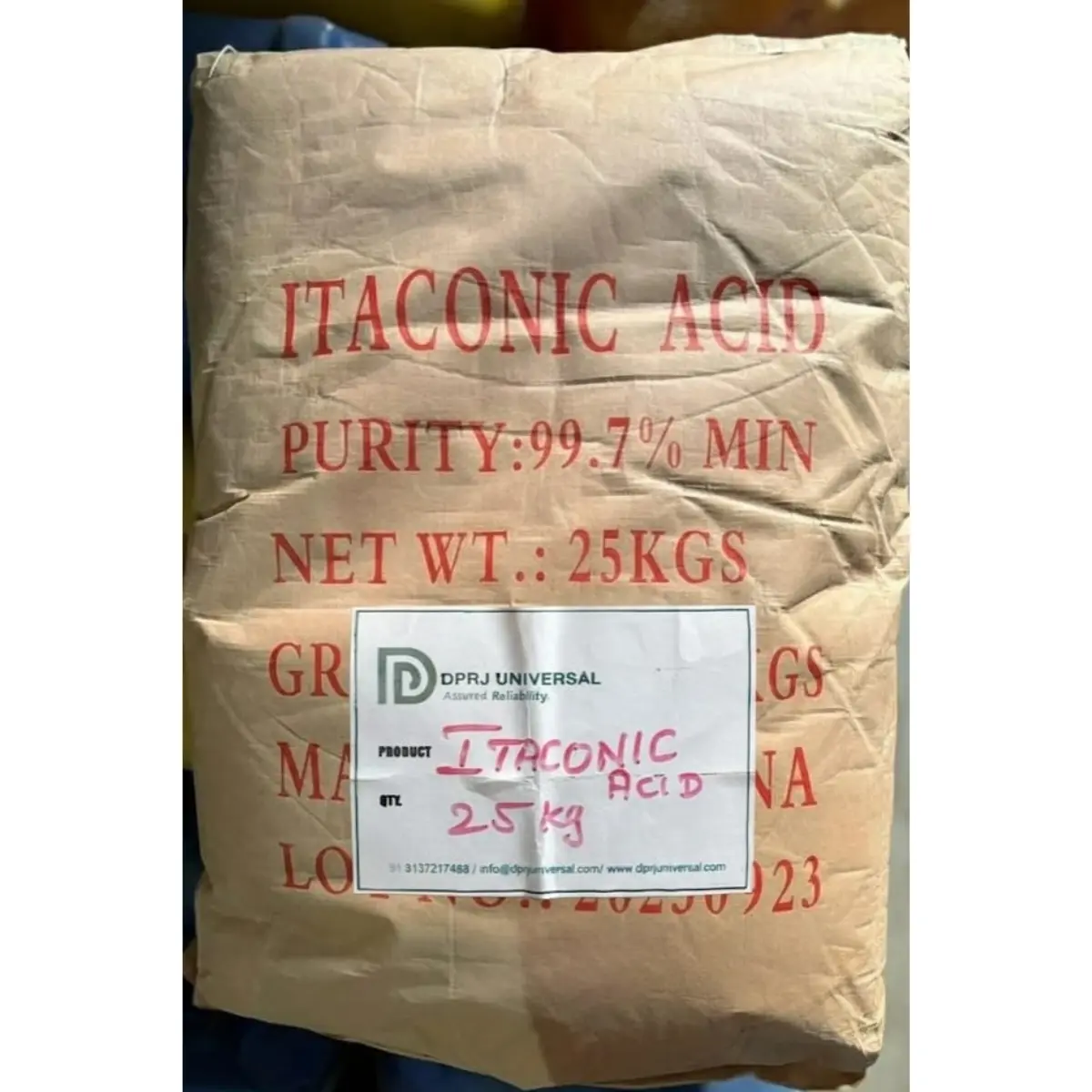 Itaconic Acid (CAS 97-65-4) 99.5% purity white crystalline powder - DPRJ Universal